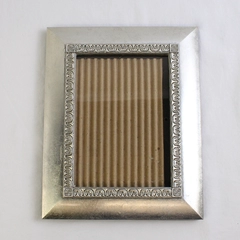 Heavy Ornate Embossed Silver-Colored For 5x7 Photo Frame
