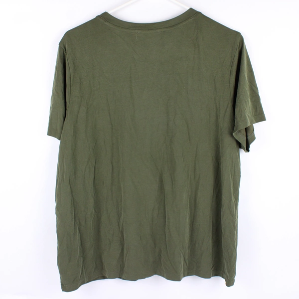 Double Zero Army Green Short-Sleeve Crew Neck T-Shirt Women's Size Large
