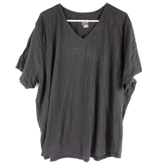 Just My Size Black Short-Sleeve V-Neck Cotton T-Shirt Women's Size 5X 30W/32W