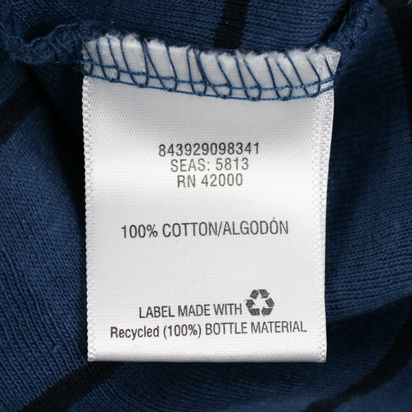 Basic Editions Blue Striped Long-Sleeve Henley Shirt Men's Size XLT