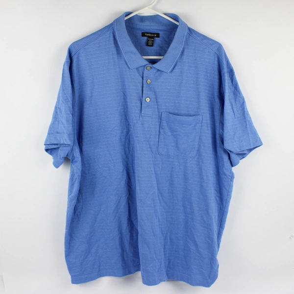 Van Heusen Blue Polo Shirt Men's Size XXL