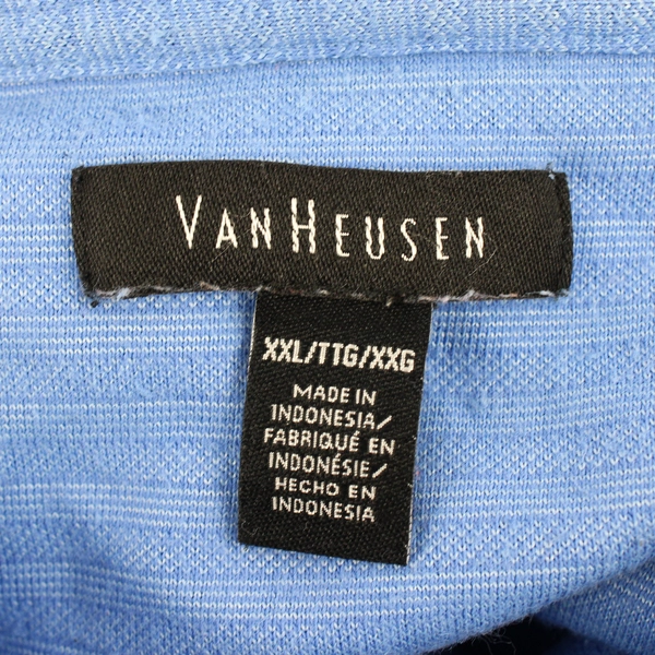 Van Heusen Blue Polo Shirt Men's Size XXL