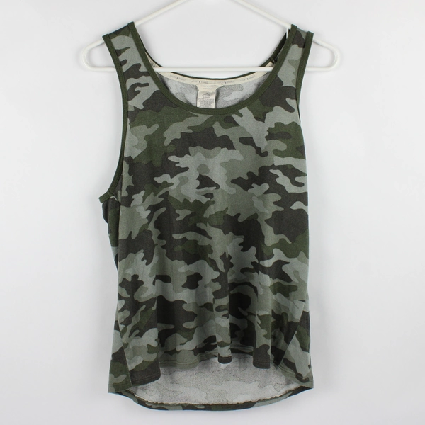 Lucky Brand Green Camo Tank Top Women's Size Large