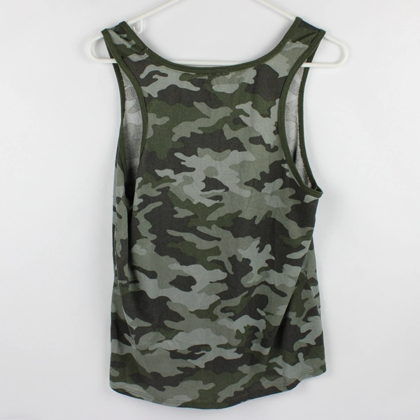 Lucky Brand Green Camo Tank Top Women's Size Large