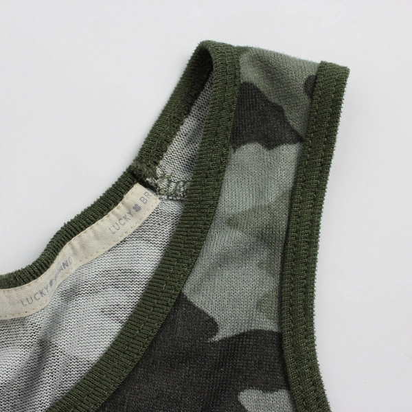 Lucky Brand Green Camo Tank Top Women's Size Large