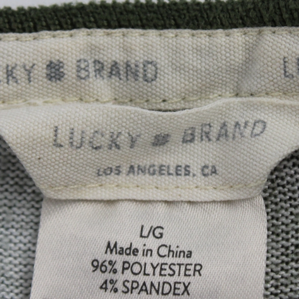 Lucky Brand Green Camo Tank Top Women's Size Large