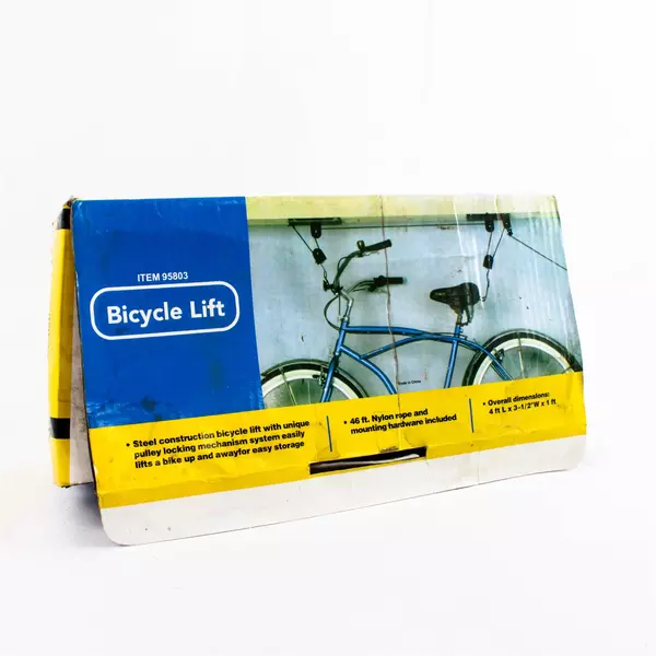 Bike Lift Bicycle Storage System Pulleys Rope Garage Ceiling Wall Holder