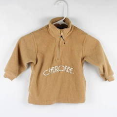 Cherokee Beige Fleece 1/2-Zip Jacket Toddler Size 2/3