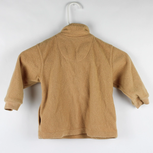 Cherokee Beige Fleece 1/2-Zip Jacket Toddler Size 2/3