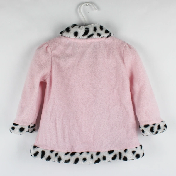 Young Hearts Puppy Theme Pink Fleece Coat Baby Girls' Size 18M