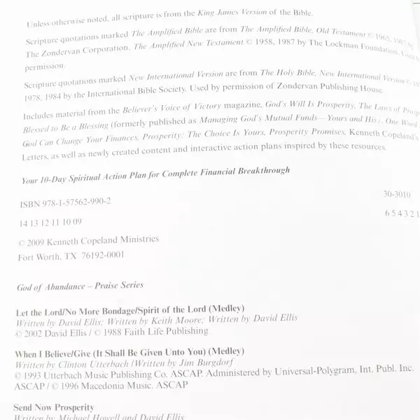 Your 10-Day Spiritual Action Plan for Complete Financial Breakthrough Paperback