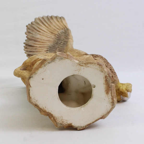 Unbranded Handmade Ceramic Griffin Holding an Orb Statue