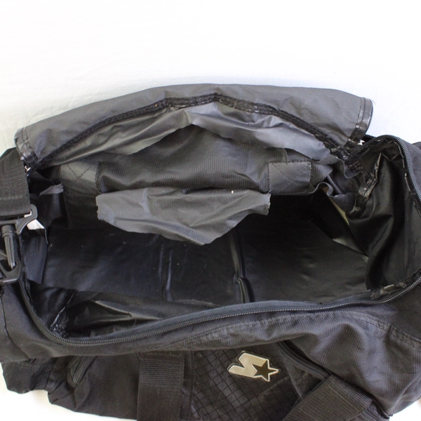 Starter Solid Black Color Sports Duffle Bag Men's Large