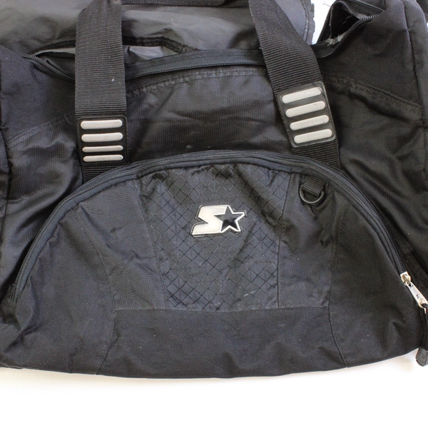 Starter Solid Black Color Sports Duffle Bag Men's Large