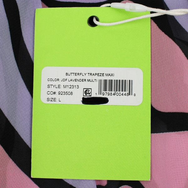 NWT Sam Edelman Butterfly Trapeze Maxi Dress Women's Size Large