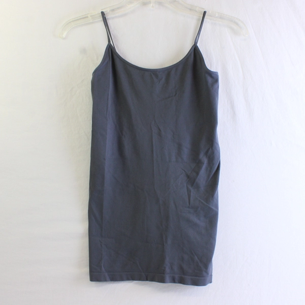 Lot of 2 Kurve by Idea Stretchy Spaghetti Strap Camis Women's XS Med Black Gray