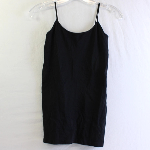 Lot of 2 Kurve by Idea Stretchy Spaghetti Strap Camis Women's XS Med Black Gray