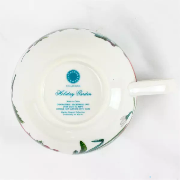 Martha Stewart Collection Holiday Garden Cup Decorative Collectible 