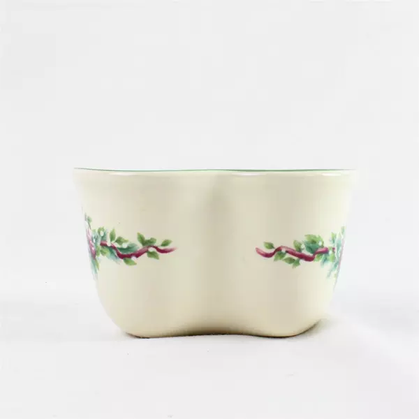 Pfaltzgraff Christmas Heart Votive Holly Joy Candy Dish 4" USA Custard Cup