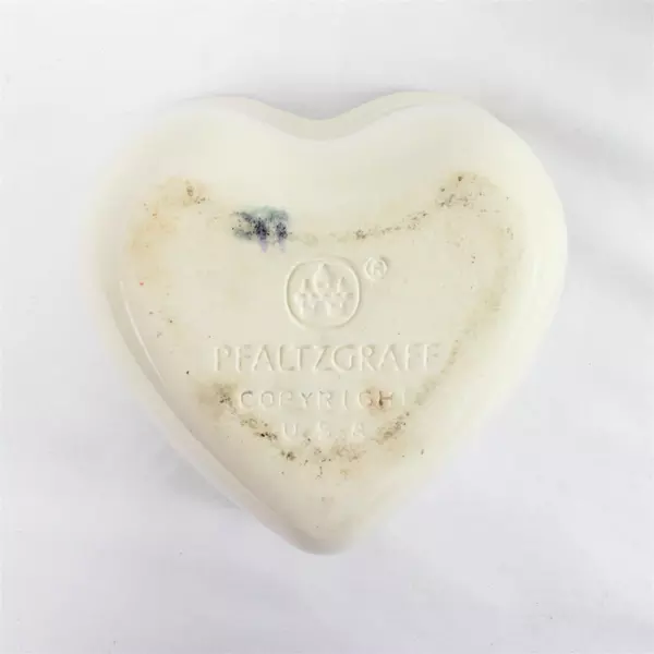Pfaltzgraff Christmas Heart Votive Holly Joy Candy Dish 4" USA Custard Cup