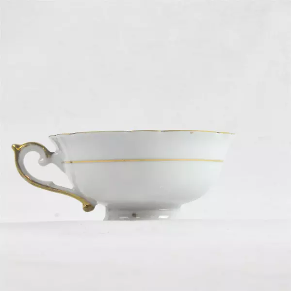 Regina Bone China Floral Rose Black & Pink Tea Cup Occupied Japan 1950s Vintage