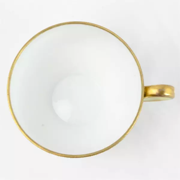 Hand Painted Nippon Porcelain Tea Cup Floral Gold Detail Vintage