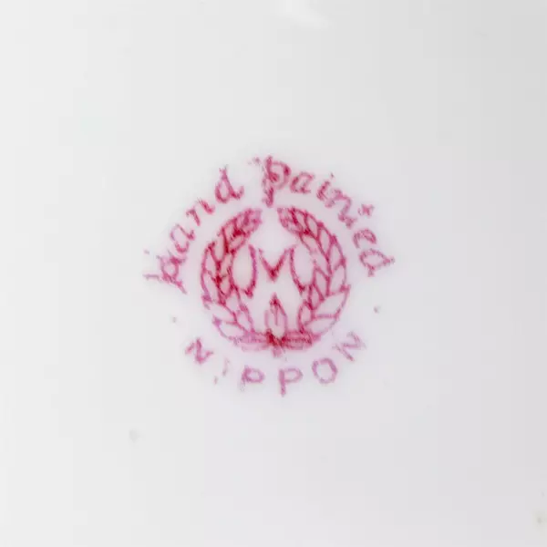 Hand Painted Nippon Porcelain Tea Cup Floral Gold Detail Vintage