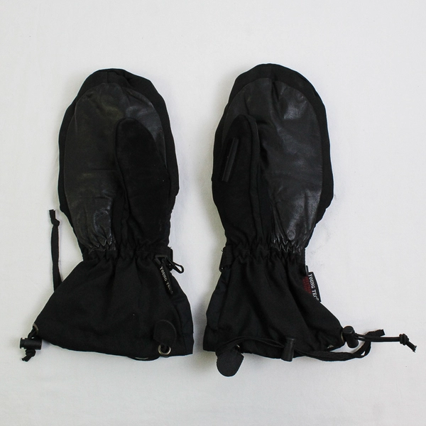 Helix Young Tec Breathable Waterproof Black Nylon Mittens Size Large