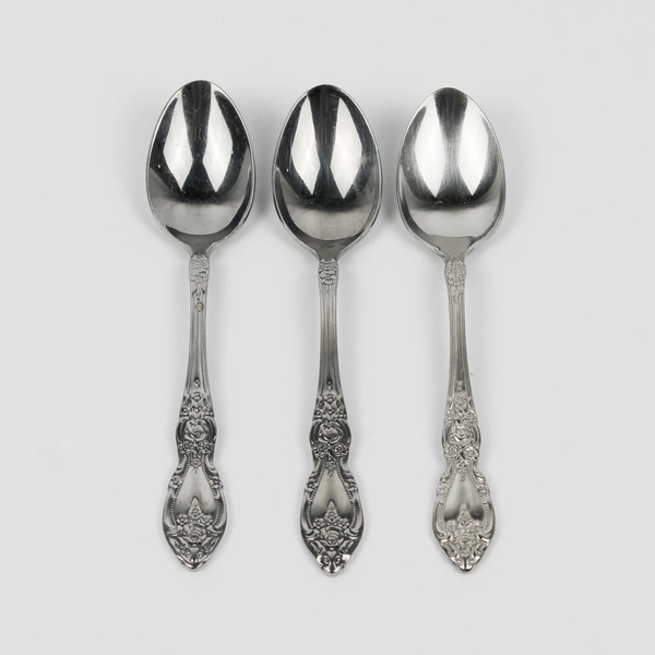 Set of 3 Oneida Wordsworth Stainless Steel Teaspoons
