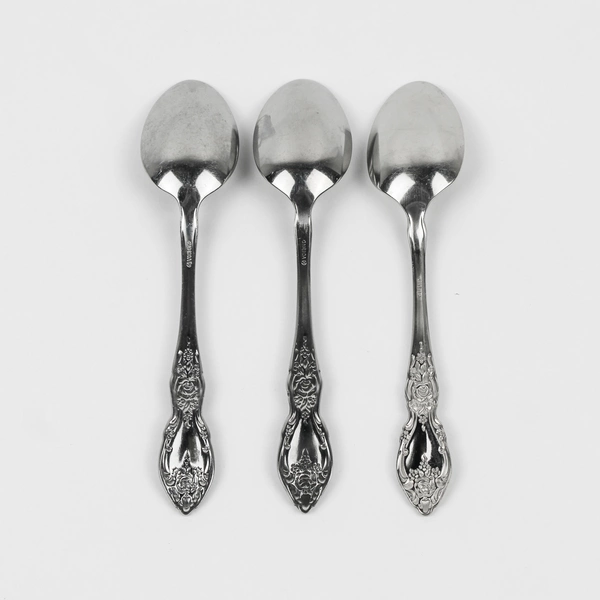Set of 3 Oneida Wordsworth Stainless Steel Teaspoons
