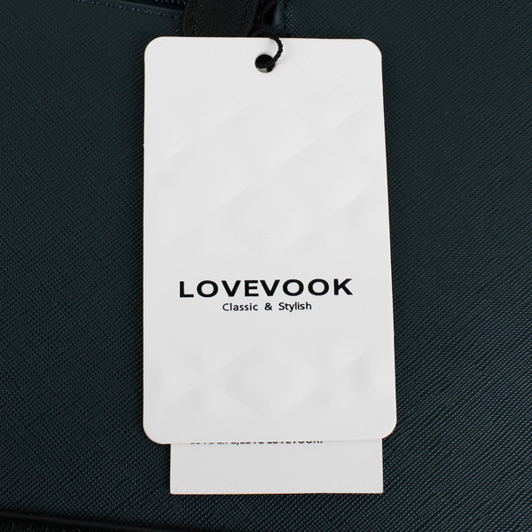 LOVEVOOK NWT Green Laptop Tote Bag Vegan Leather with Charging Port