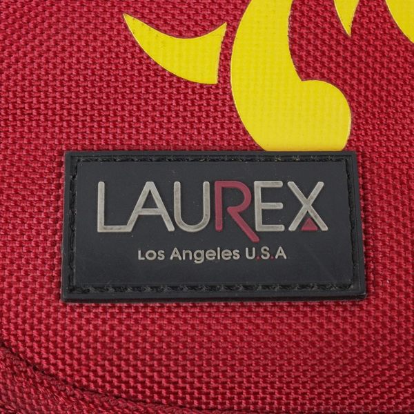 Laurex Red and Orange Floral Laptop Messenger Bag 17"