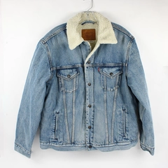 Levi Strauss Men's L Vintage Fit Denim Jean Jacket with Faux Sherpa Lining