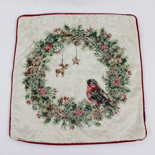 Set of 4 Phantoscope Christmas Square Throw Pillow Covers 17" x 17"