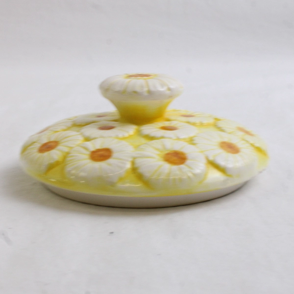 Vintage Brinn's Ceramics Crazy Daisy Ceramic Canister T-1368 5.5" FLAWED