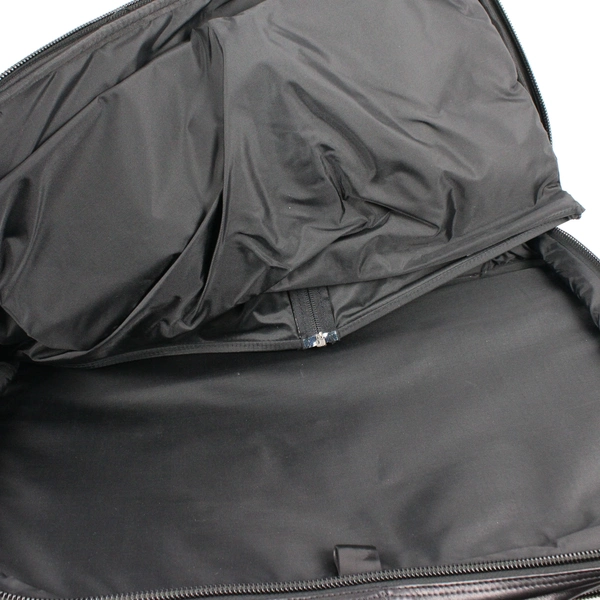 Briggs & Riley Black Faux Leather Crossbody Computer Travel Bag Briefcase