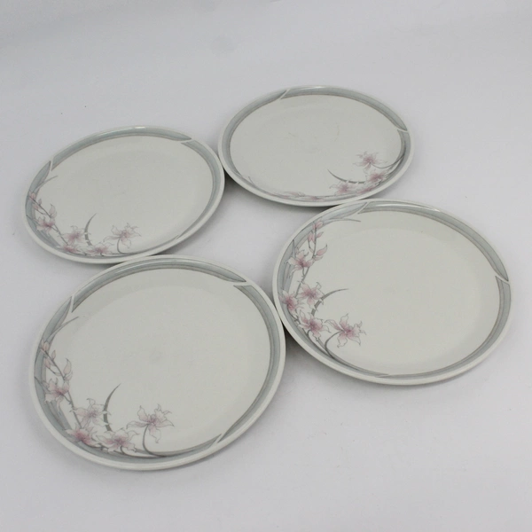 Set of 4 Royal Doulton Lambethware Salad Plates Fresh Flowers Mayfair 