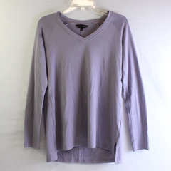 Banana Republic Lavender Purple Long-Sleeve V-Neck Knit Top Women's Size Small