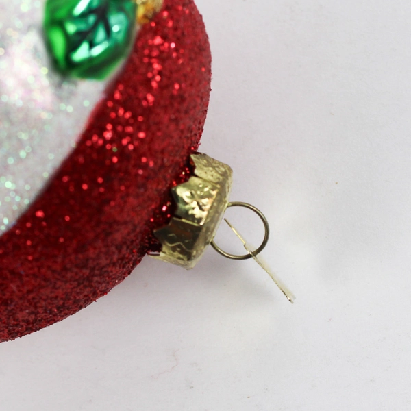 Old World Christmas Glass Santa Head Ornament 5.5"