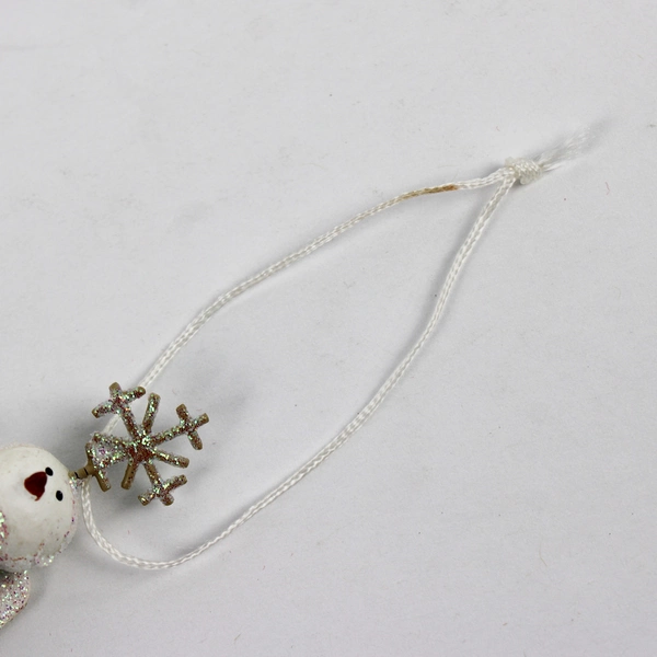 Sandi Gore Evans Snowman Angel Bell Christmas Ornament 4 3/4"