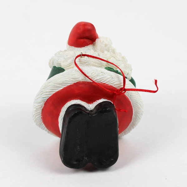 Dept 56 Roly Poly Santa Holding Lantern Christmas Ornament