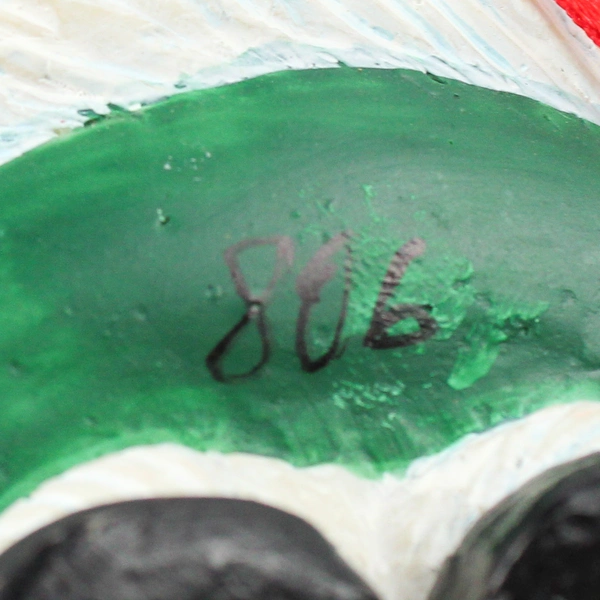 Dept 56 Roly Poly Santa Holding Wreath Christmas Ornament