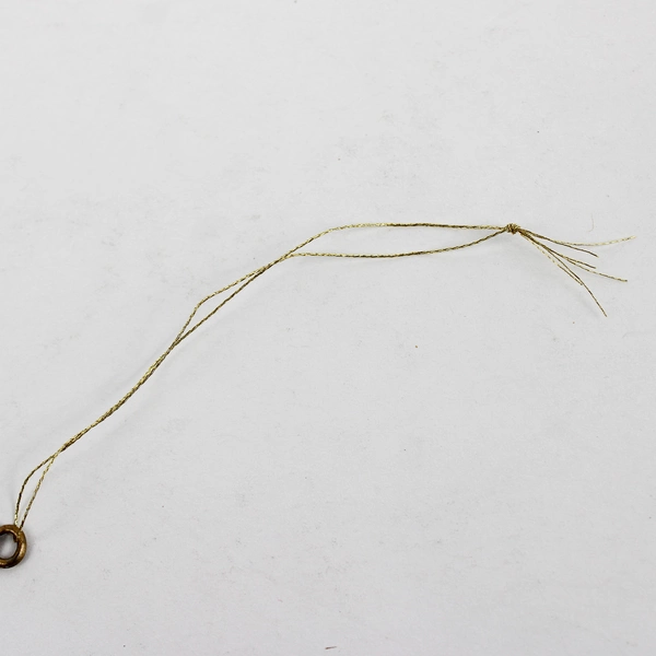 Small Hand-Painted Metal Santa Claus Christmas Ornament 2.5"