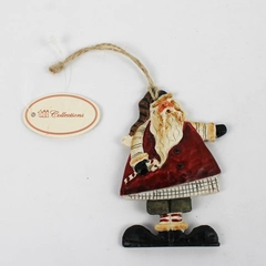 TII Collections Resin Folk Art Santa Claus Christmas Ornament 4"