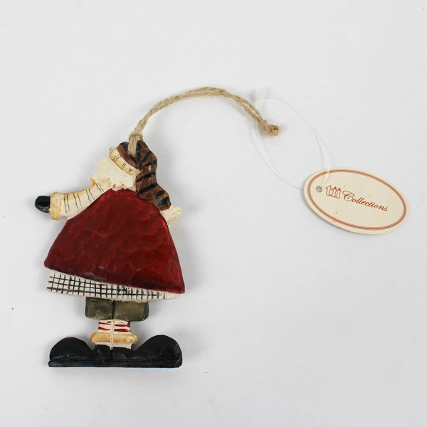 TII Collections Resin Folk Art Santa Claus Christmas Ornament 4"