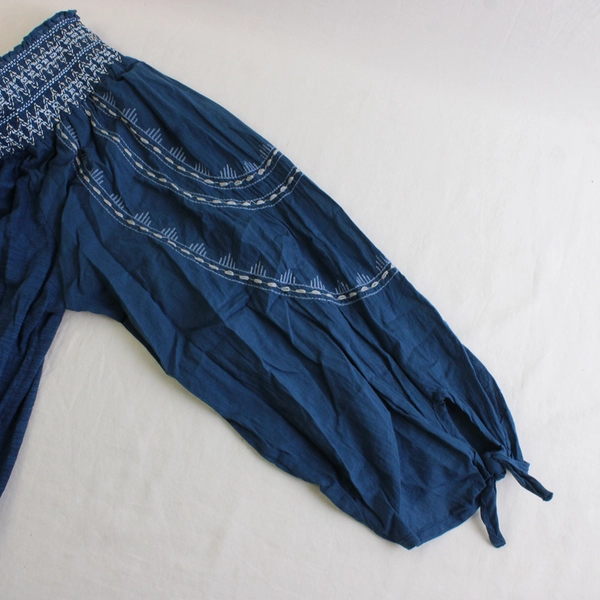 Vintage America Blues Embroidered 3/4-Sleeve Blouse Women's XL