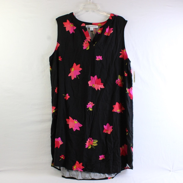 Amazon Essentials Pink and Black Sleeveless Knee-Length Dress Women's Size XL