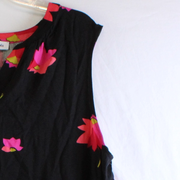 Amazon Essentials Pink and Black Sleeveless Knee-Length Dress Women's Size XL