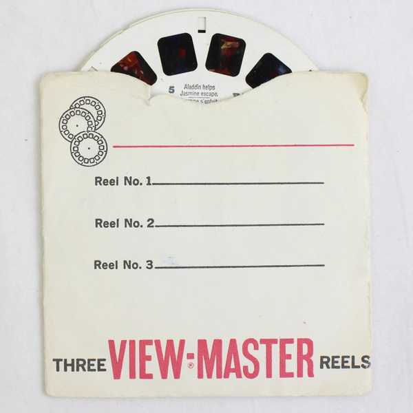 Set Of 2 Disney's Aladdin View-Master Reels 012-495 012-496