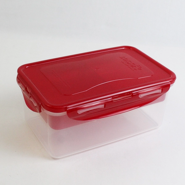 Lock & Lock 1.4 L Plastic Food Storage Container Red Lid